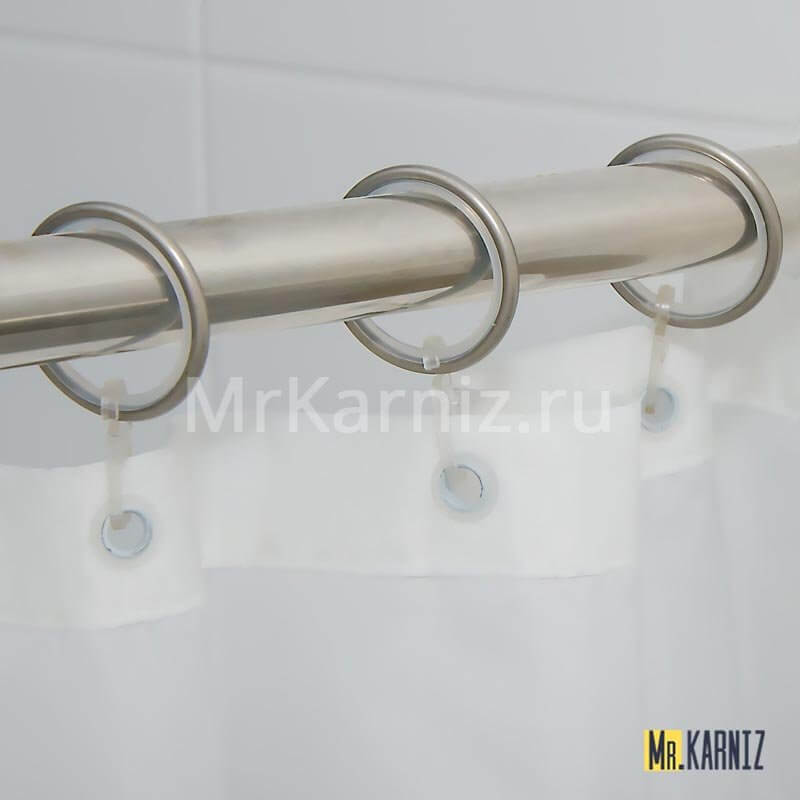Кольца для штор Grande Серебро
