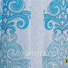 Штора для ванной DAMASK голубая фото 5
