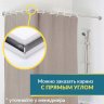 Карниз для душа Угловой Г образный 85х85 Усиленный 25 мм MrKARNIZ фото 7